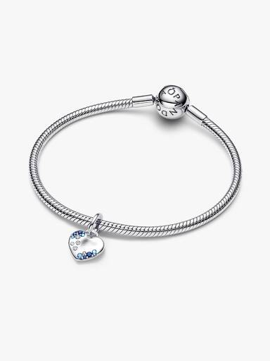 Charm pendentif bleu scintillant