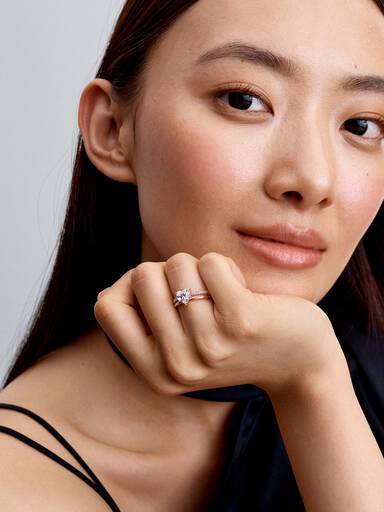 Bague Cœur Anneau Double