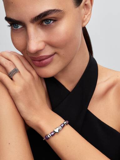 Charm Clip Patte Violet