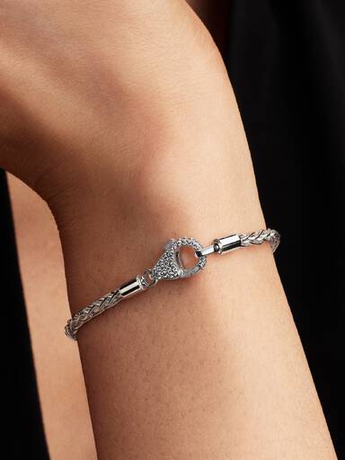 Pavé Sluiting Foxtail Bedelarmband