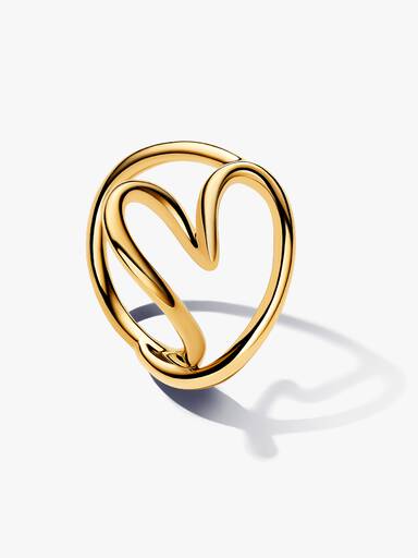 Bague Cœur de Forme Organique