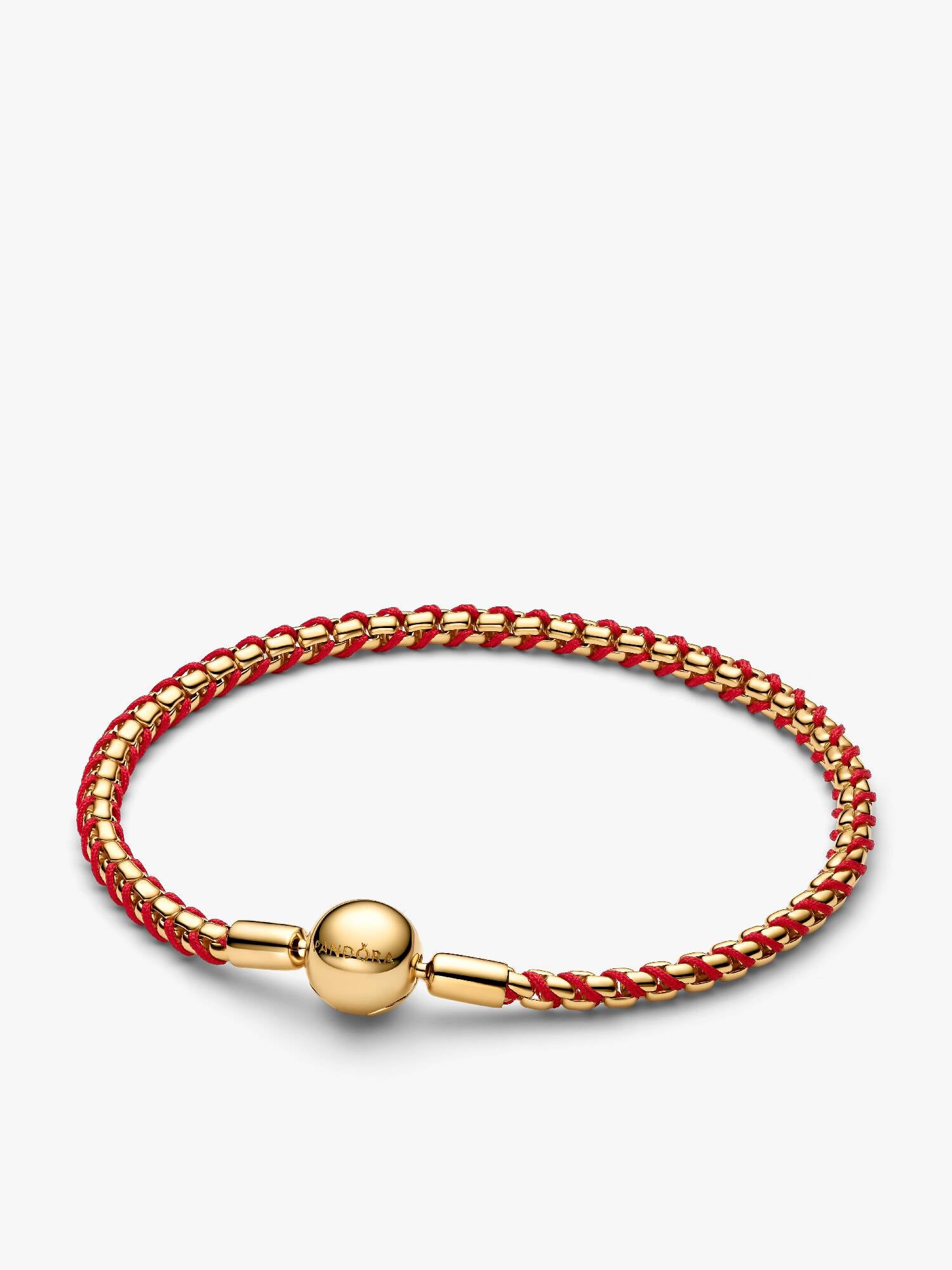 Bracelet Maille Cordon Rouge