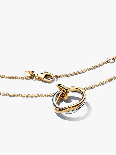 Organisch Gevormde Ketting met Tweekleurige Hanger