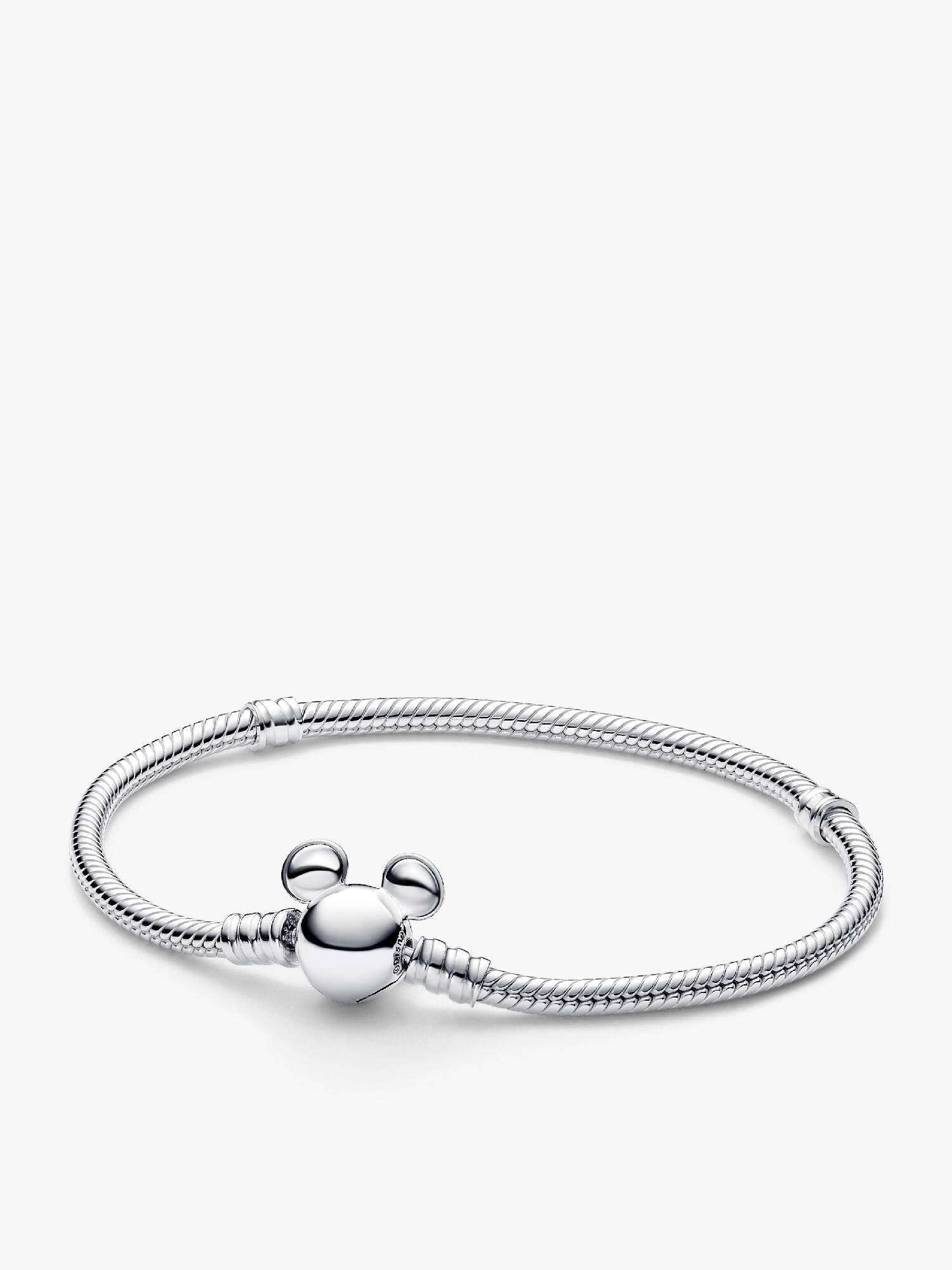 Disney slangenschakelarmband met Mickey Mouse-sluiting van Pandora Moments