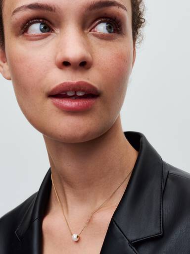 Collier met Behandelde Gecultiveerde Zoetwaterparel