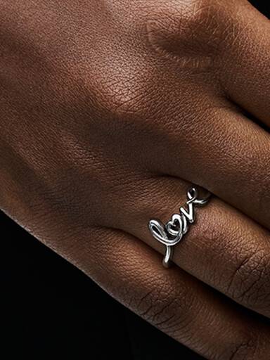 Bague Amour Manuscrit