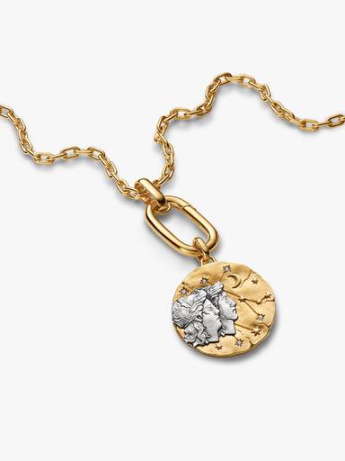 Charm Médaillon XL Zodiaque Gémeaux
