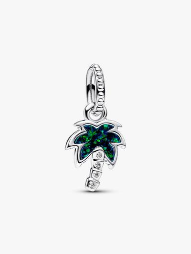 Opalescent Groene Palmboom Hangende Bedel
