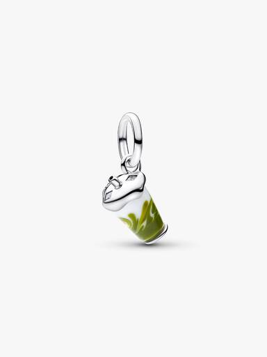 Charm Pendant Verre de Murano Matcha Latte Glacé