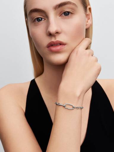 Bracelet Link Ovale Ouvrable