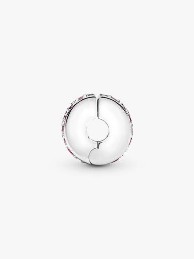 Roze Pavé Clip Bedel