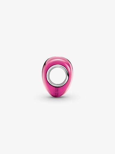 Metallic Roze Hart Bedel