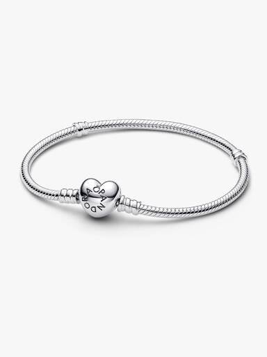 Hart en Snake Chain Armband