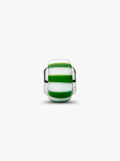 Charm en Verre de Murano Vert Menthe Poivrée