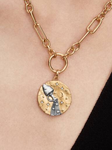 Charm Médaillon XL Zodiaque Verseau