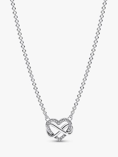 Collier Cœur Infini Scintillant