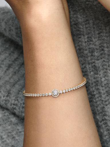 Bracelet Rivière Halo Scintillant