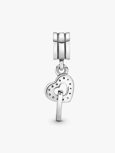Charm Pendant Cœurs Entrelacés