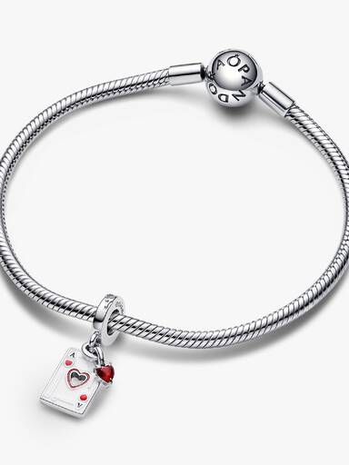 Charm Pendant Double Les Méchants de Disney Reine de Cœur