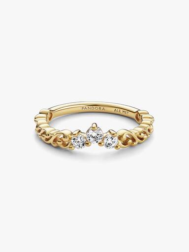 Regal Swirl Tiara Ring