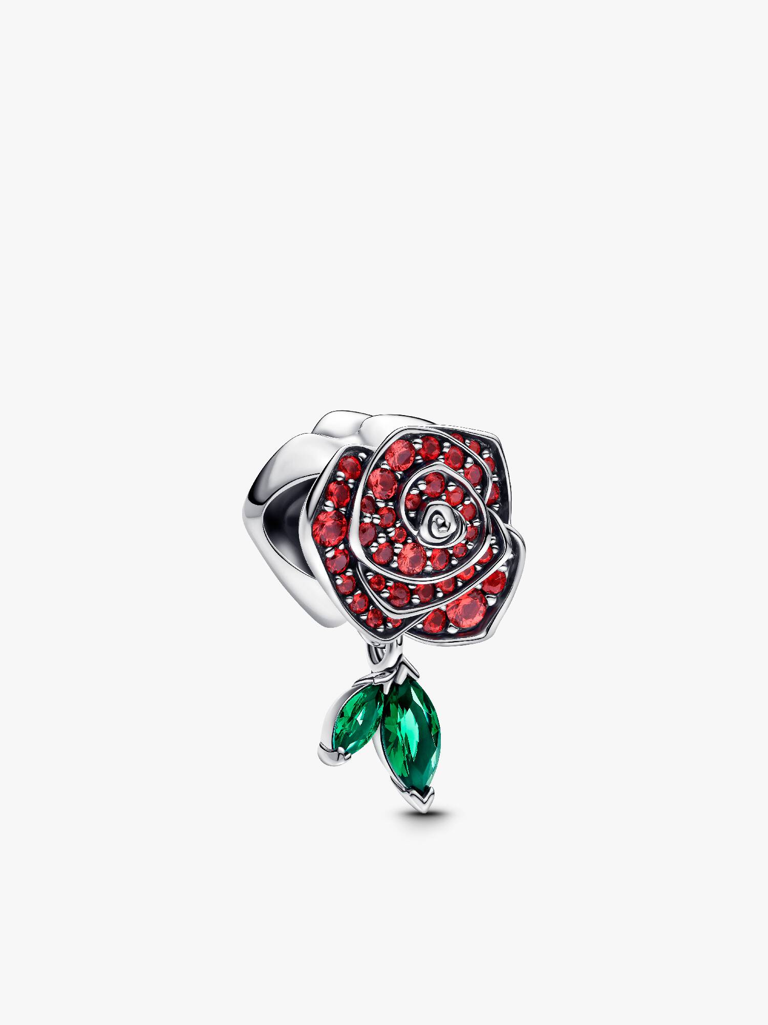 Charm Rose en Fleur Scintillante