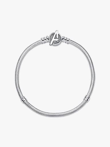 Pandora Moments Snake Chain Armband met Marvel The Avengers Logo Sluiting