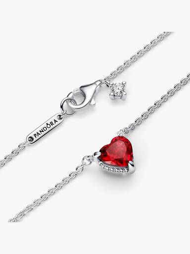 Collier Pendant Halo Cœur Scintillant
