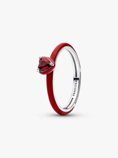 Bague Cœur Chakra Rouge