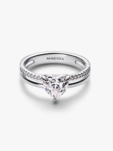 Bague Cœur Anneau Double