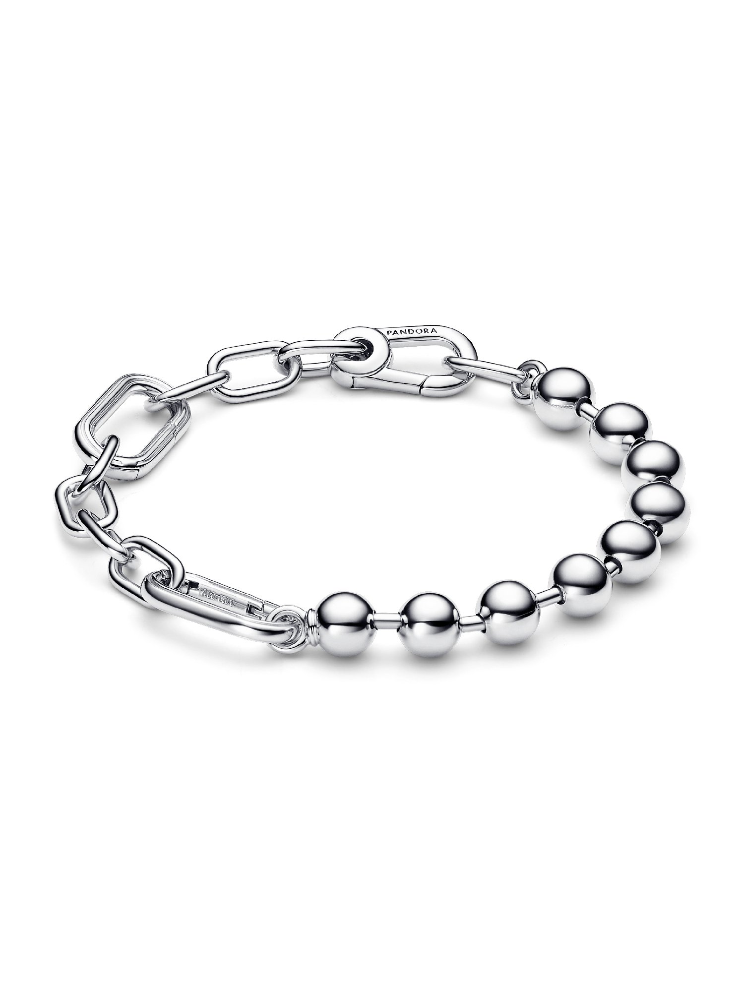 Metalen kralen- en schakelarmband