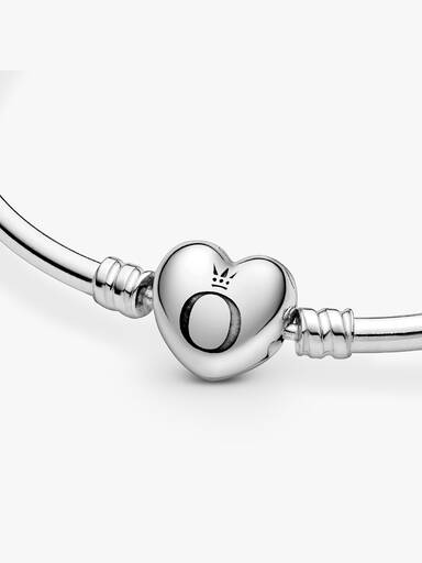 Bracelet Jonc Fermoir Cœur Logo