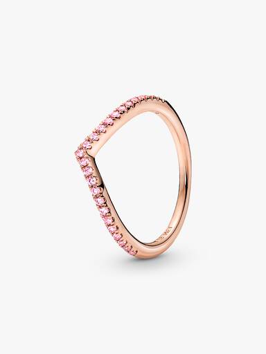 Bague Rose Scintillante Vœu Pandora Timeless