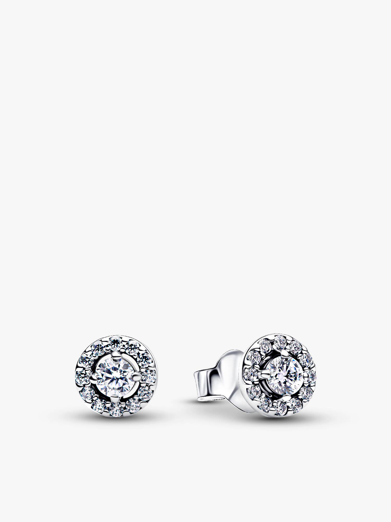 Clous d'Oreilles Halo Pavé Rond