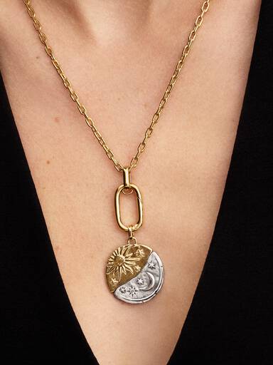 Charm Médaillon XL Soleil & Lune