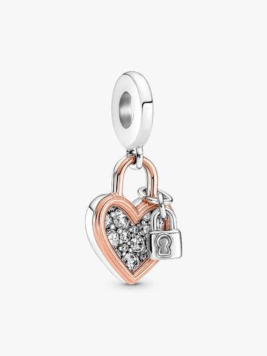 Hart Hangslot Dubbele Hangende Bedel
