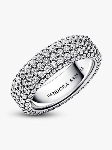 Driedubbele Pavé Ring