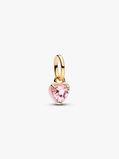 Roze Chakra Hart Mini Hangende Bedel