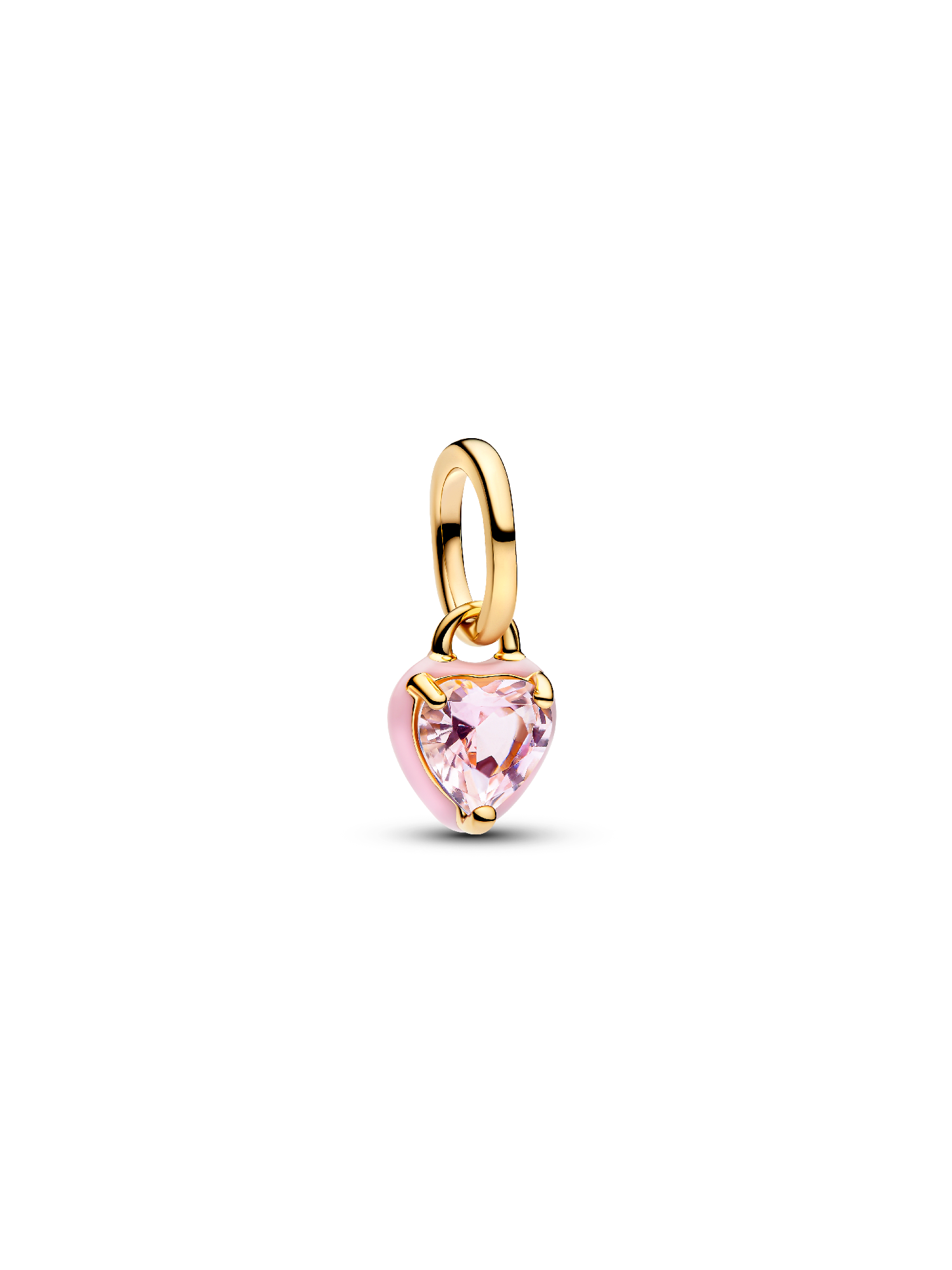 Mini Charm Pendant Cœur Chakra Rose