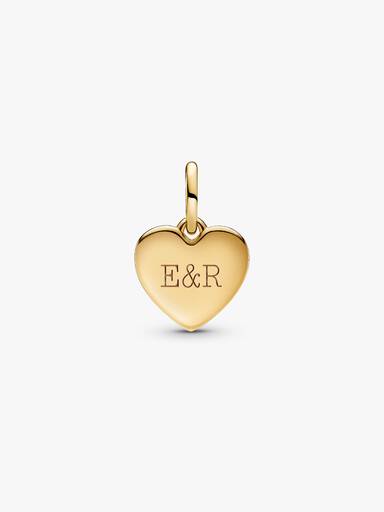 Charm Pendant Cœur d'Amour Gravable
