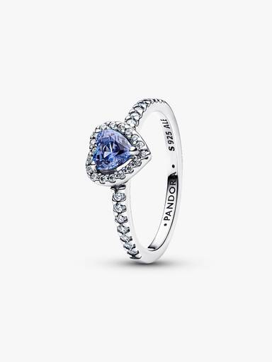 Bague Cœur Surélevé Scintillant