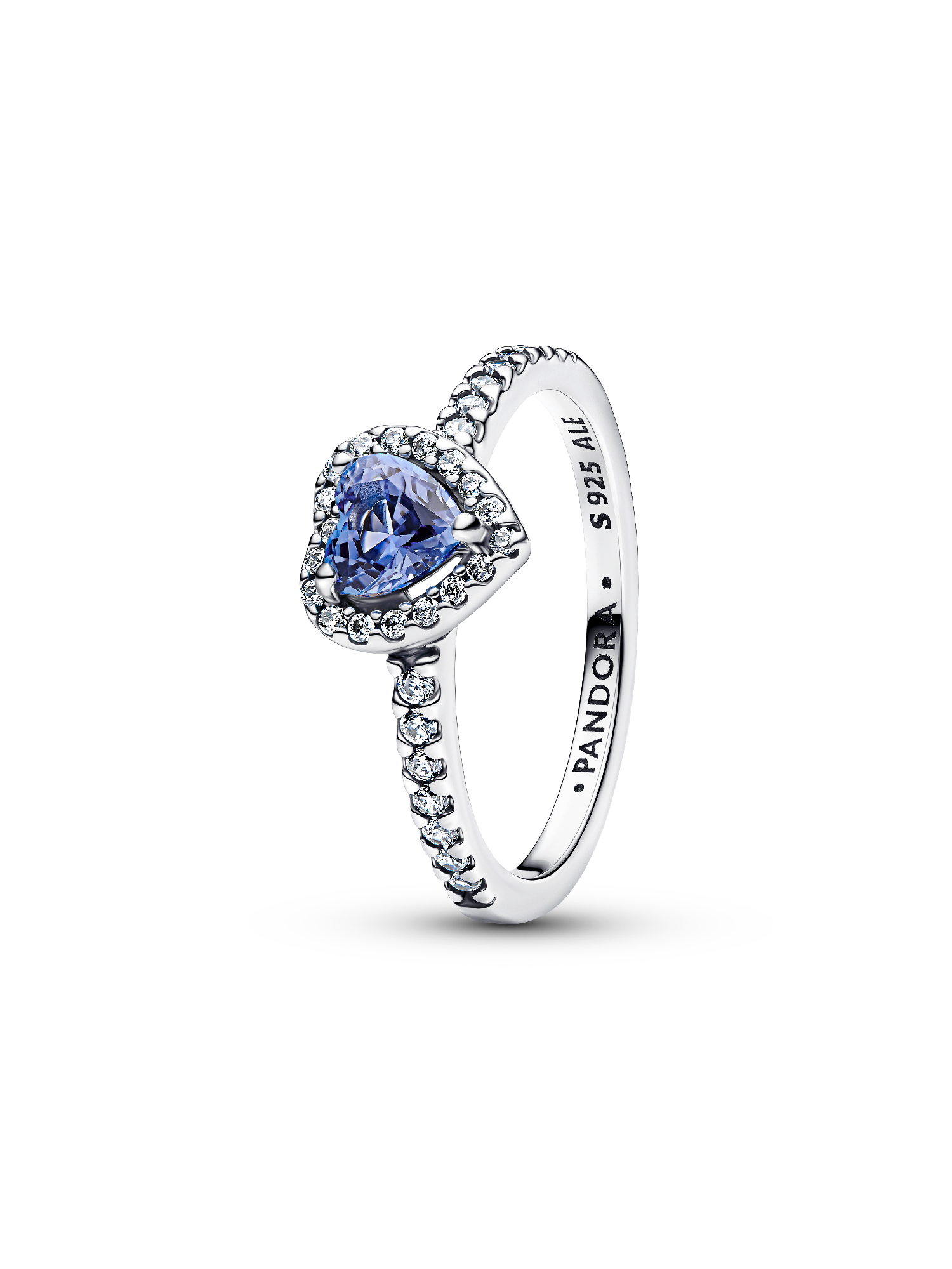 Bague Cœur Surélevé Scintillant