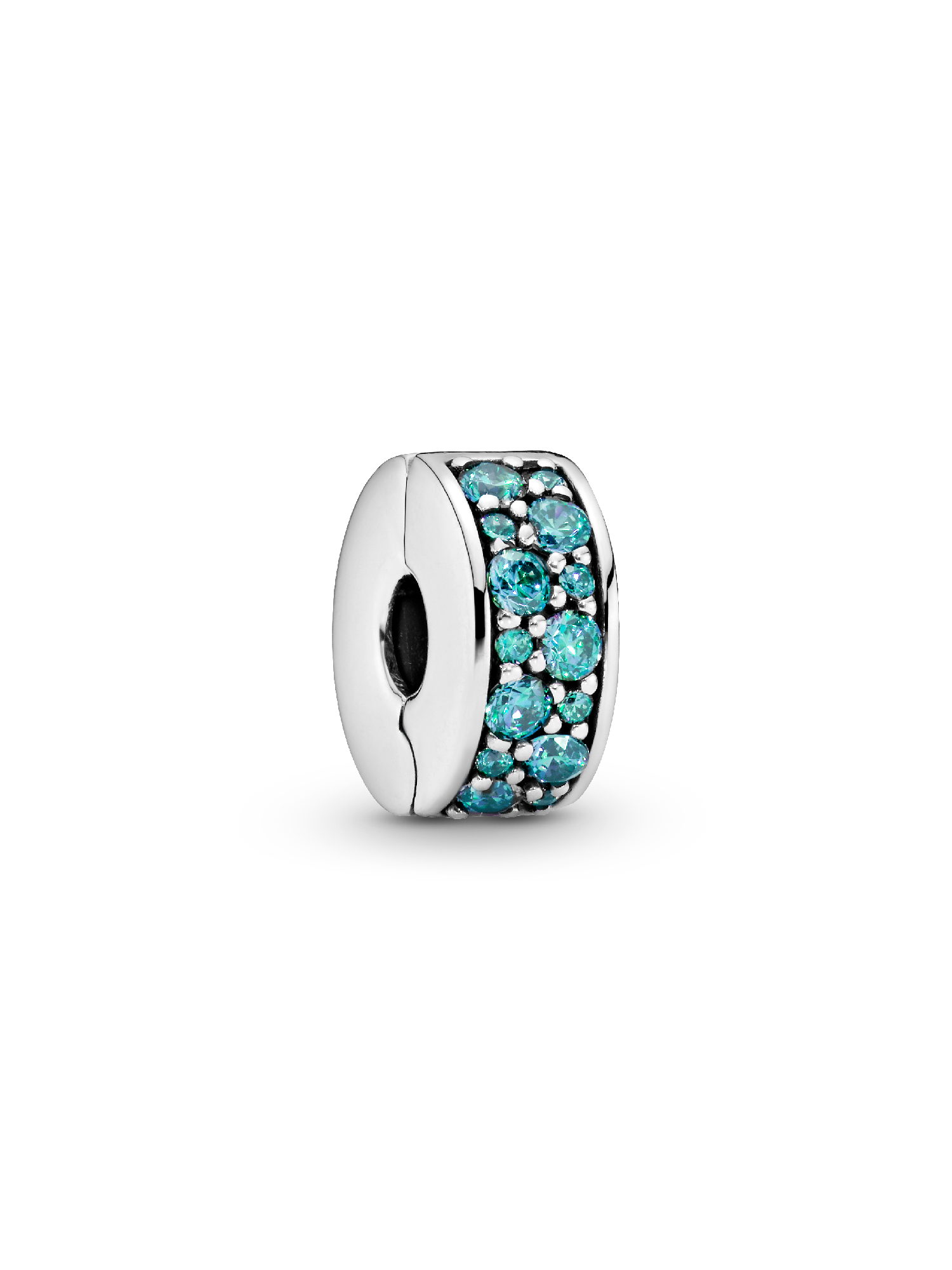 Teal Pavé Clip Bedel