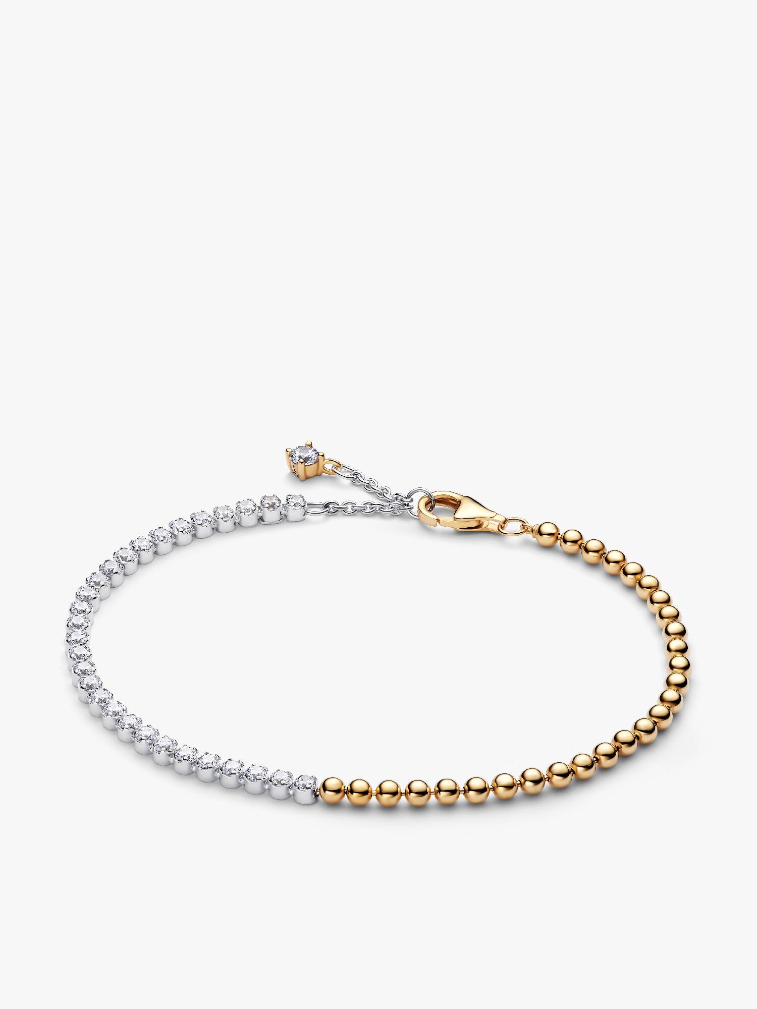 Kralen- en tennisarmband