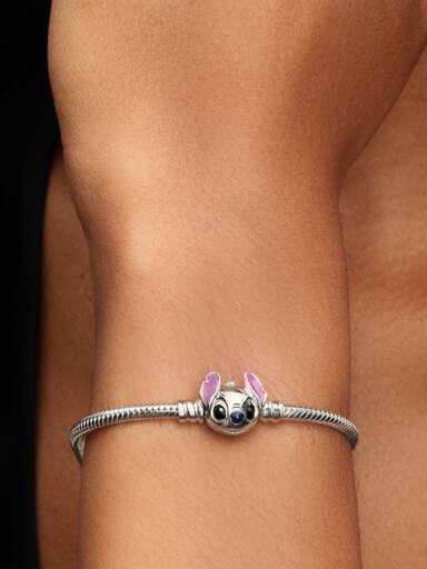 Bracelet Maille Serpent Disney Stitch