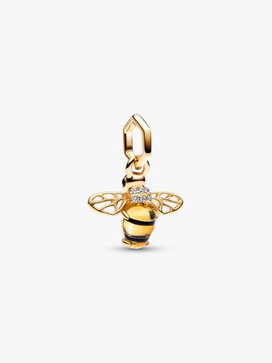 Charm Pendant Abeille Scintillante