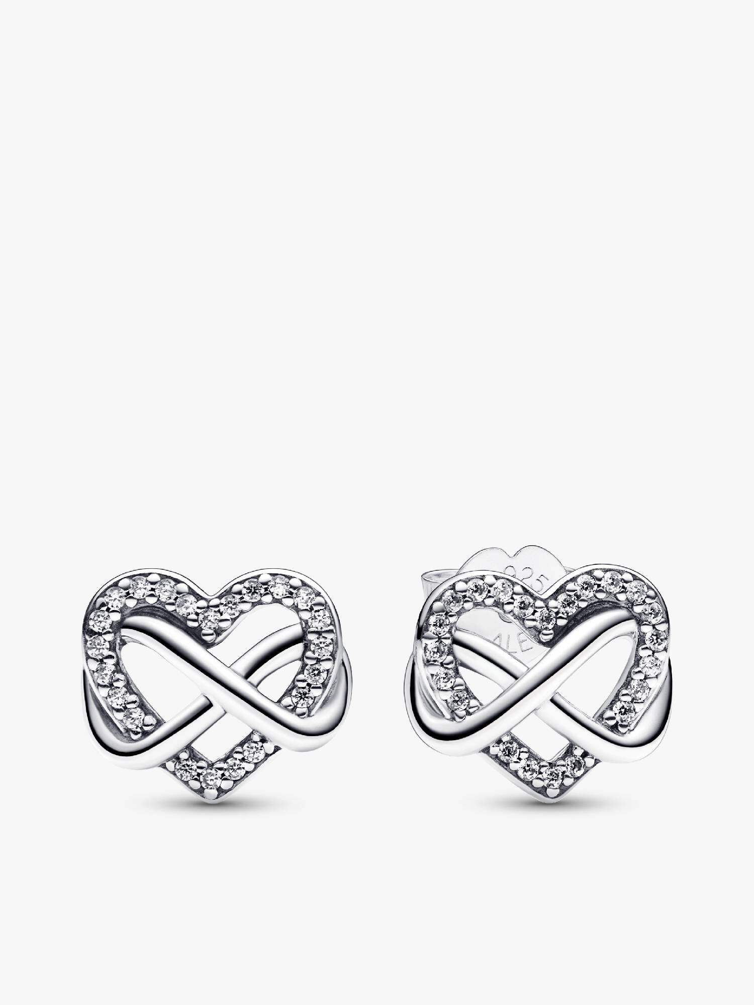 Clous d'Oreilles Cœur Infini Scintillants