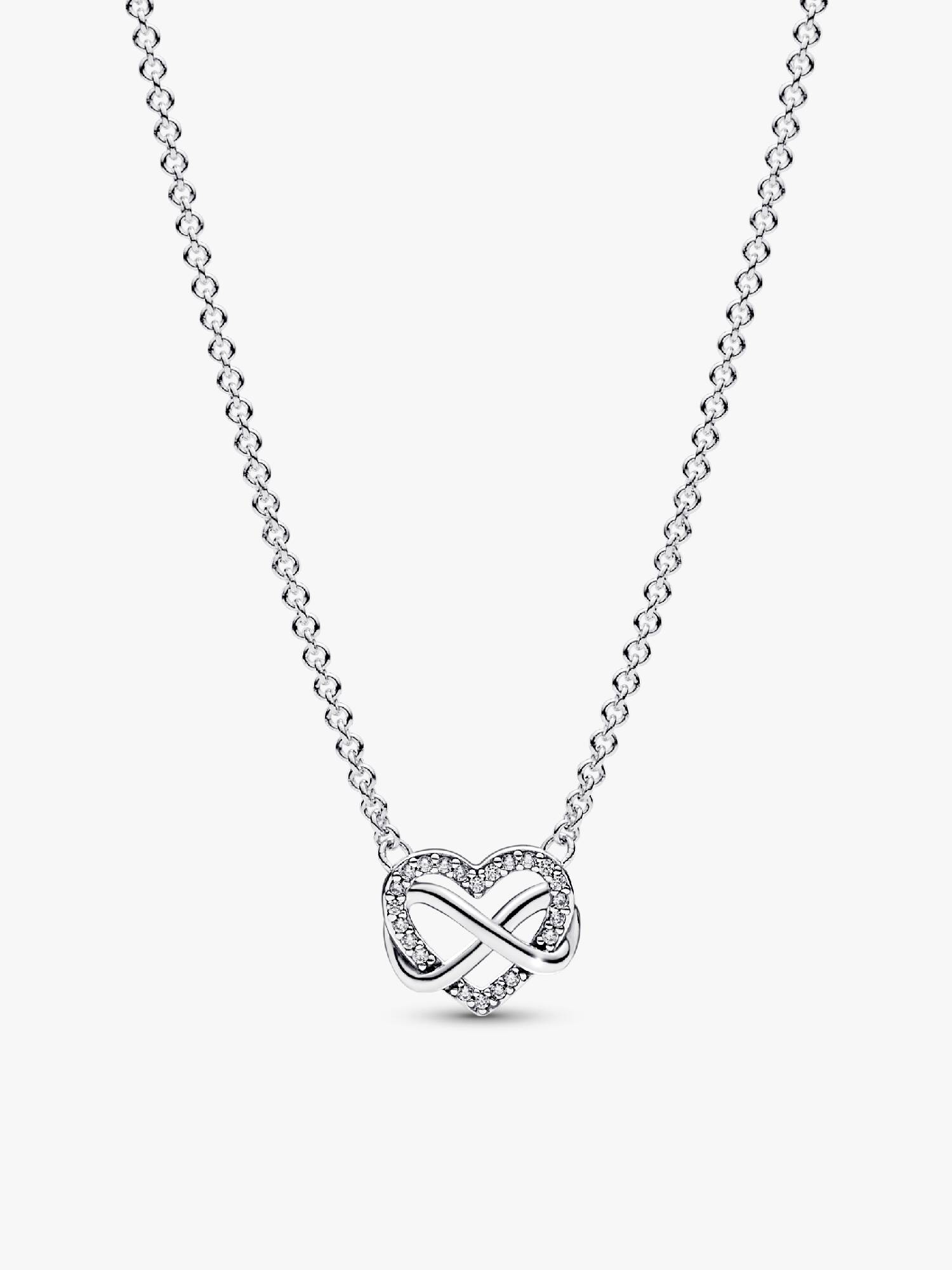 Collier Cœur Infini Scintillant
