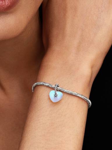 Charm Pendant Étoile Filante & Cœur