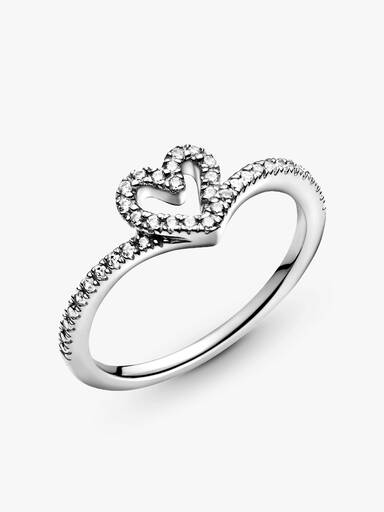 Bague Cœur Vœu Scintillant