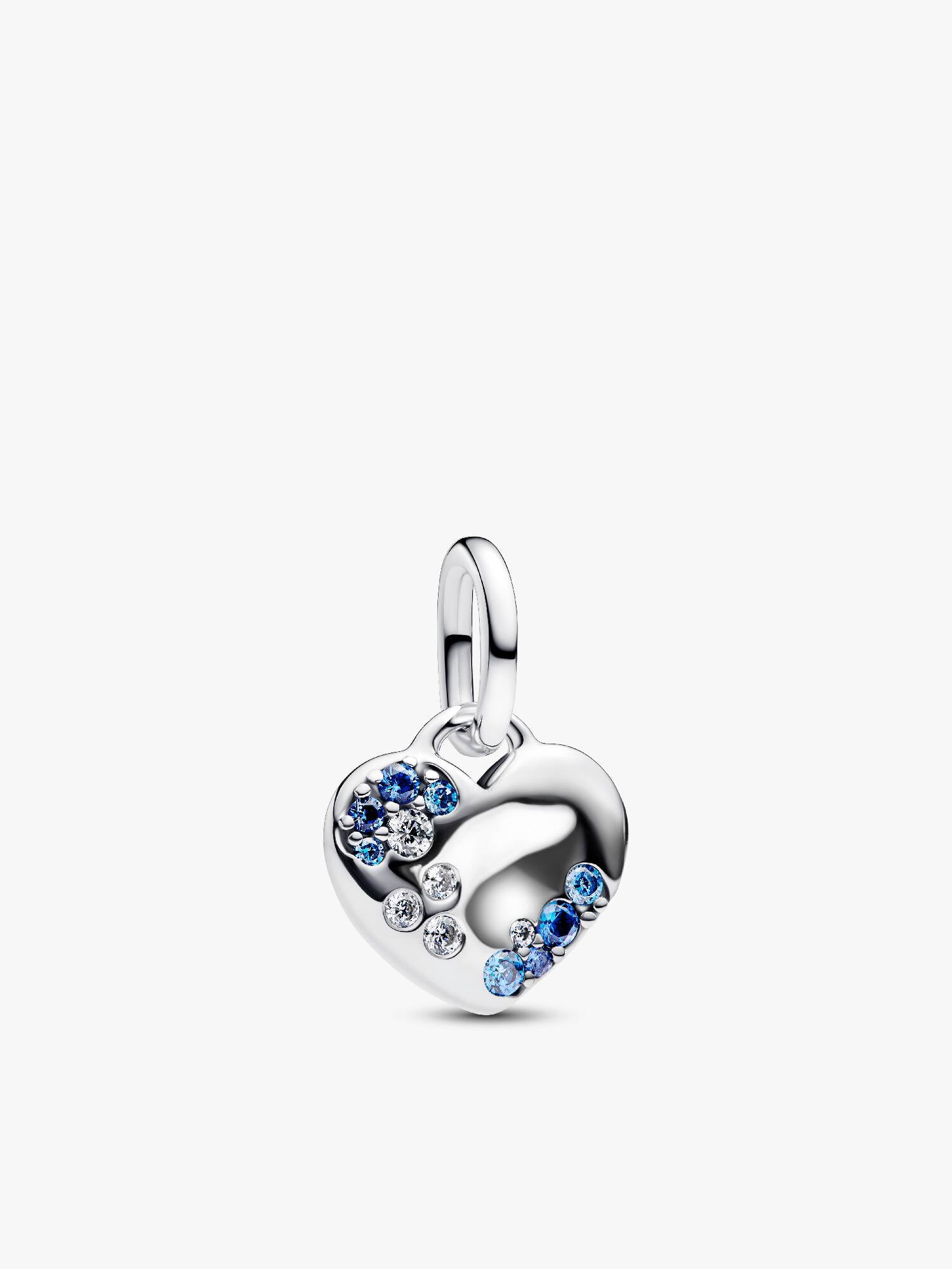 Charm pendentif bleu scintillant